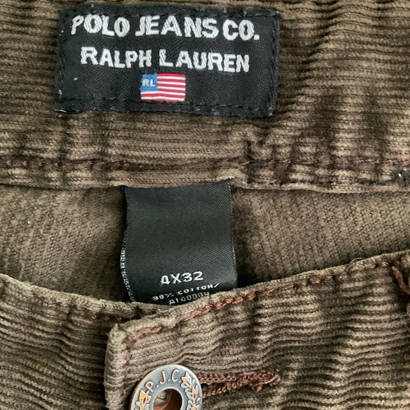 Vintage Polo Jeans Company  Bootcut Corduroy jeans Pants flare grunge academia 4 - Picture 3 of 13
